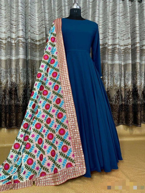 Blooming Silk Gown
