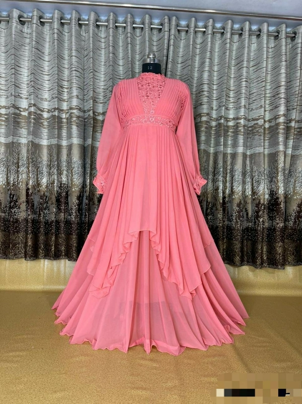 Heavy Georgette Silk Gown