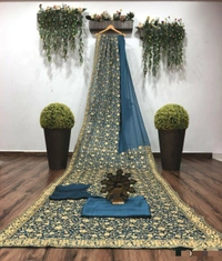 Rangoli Silk Embroidery Work Saree
