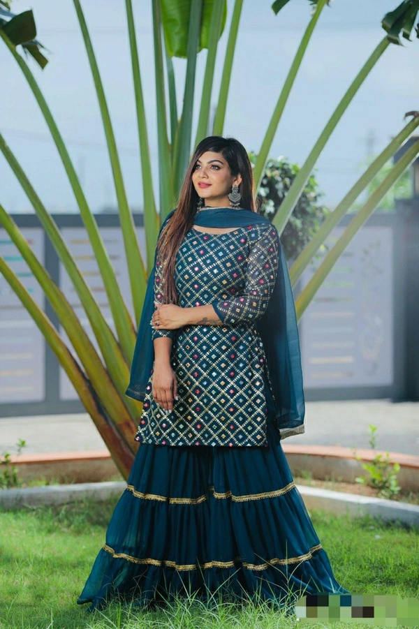 Top with Plazzo & Dupatta