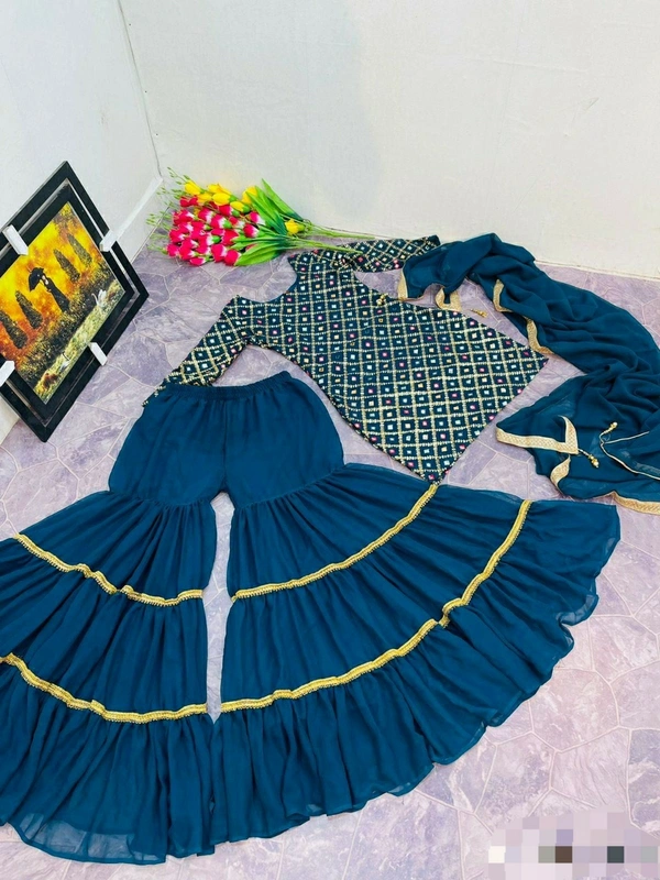 Top with Plazzo & Dupatta