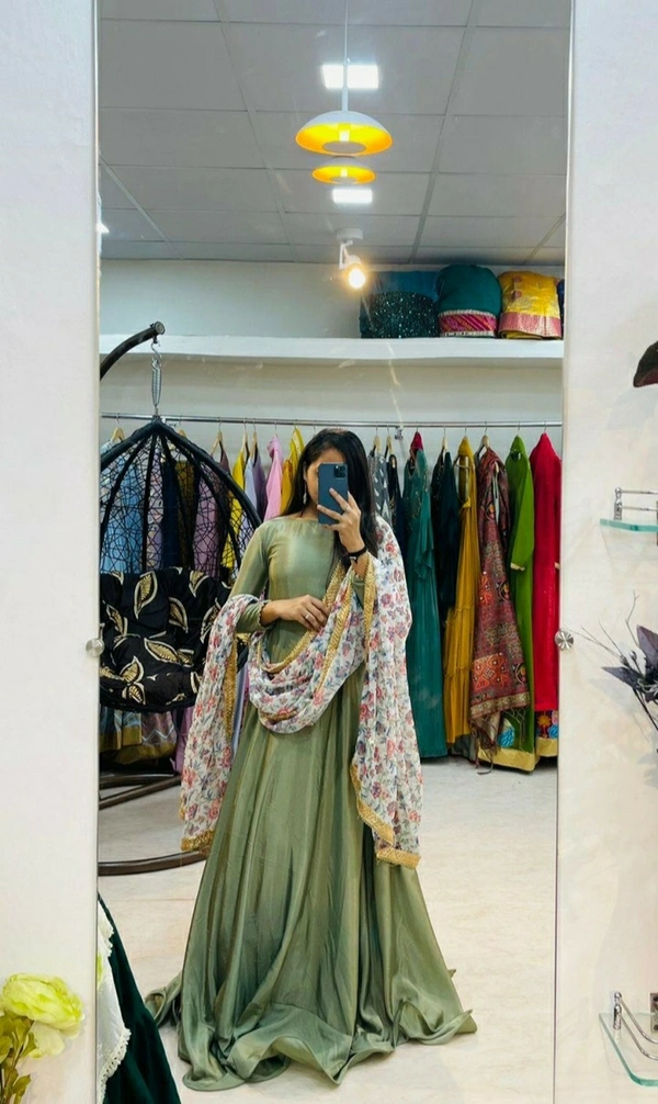 Finon Silk Full Stitched Gown
