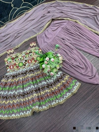 Top-Dhoti Set With Dupatta