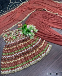 Top-Dhoti Set With Dupatta
