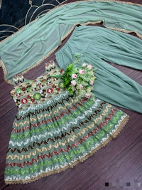 Top-Dhoti Set With Dupatta