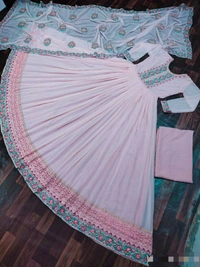 Viscose Faux Georgette Gown