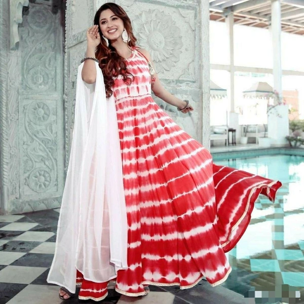 Gown With Dupatta