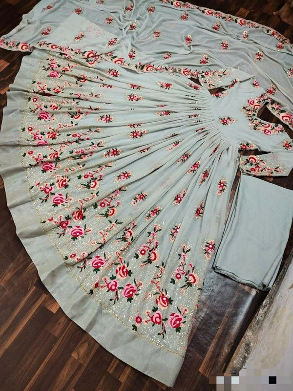 Faux Georgette Gown