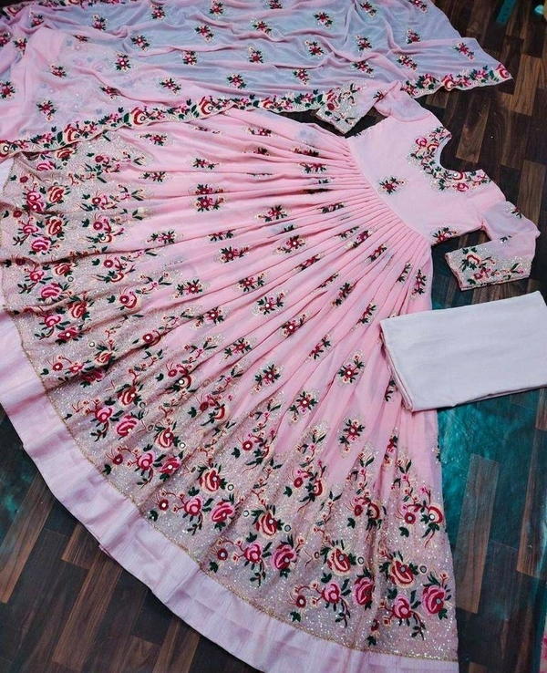 Faux Georgette Gown