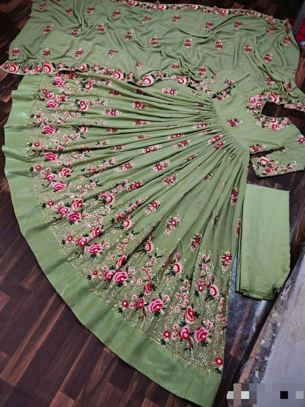 Faux Georgette Gown