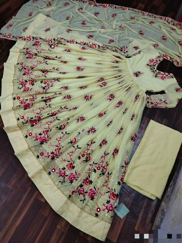 Faux Georgette Gown