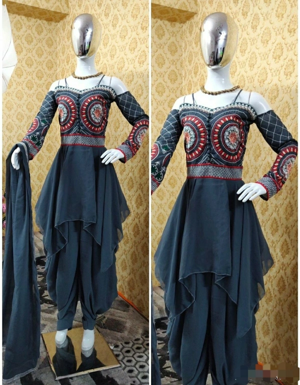 Top - Patiyala With Dupatta Set