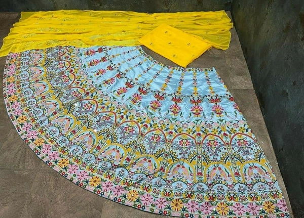 Taffeta Silk Lehenga Choli