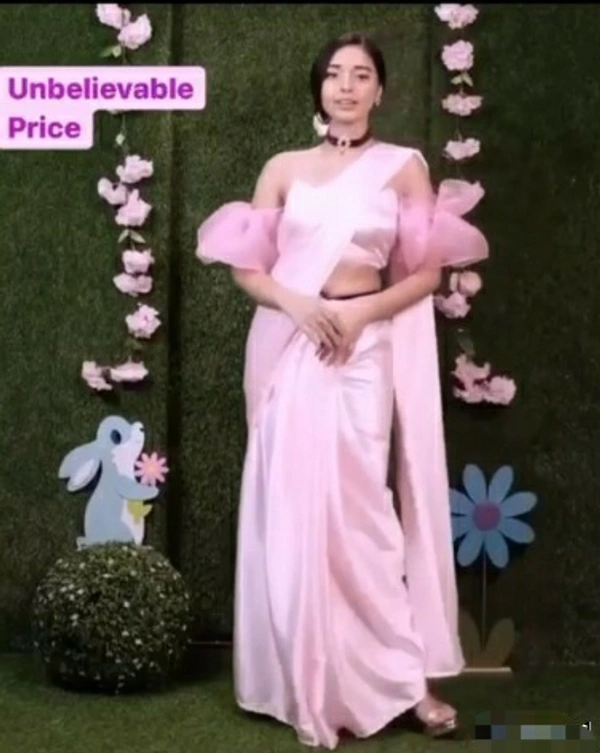 Japan Satin One Minute Ready To Wear Saree