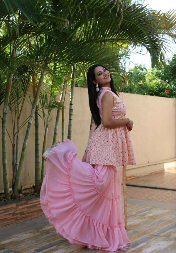 Top- Plazzo With Dupatta - L