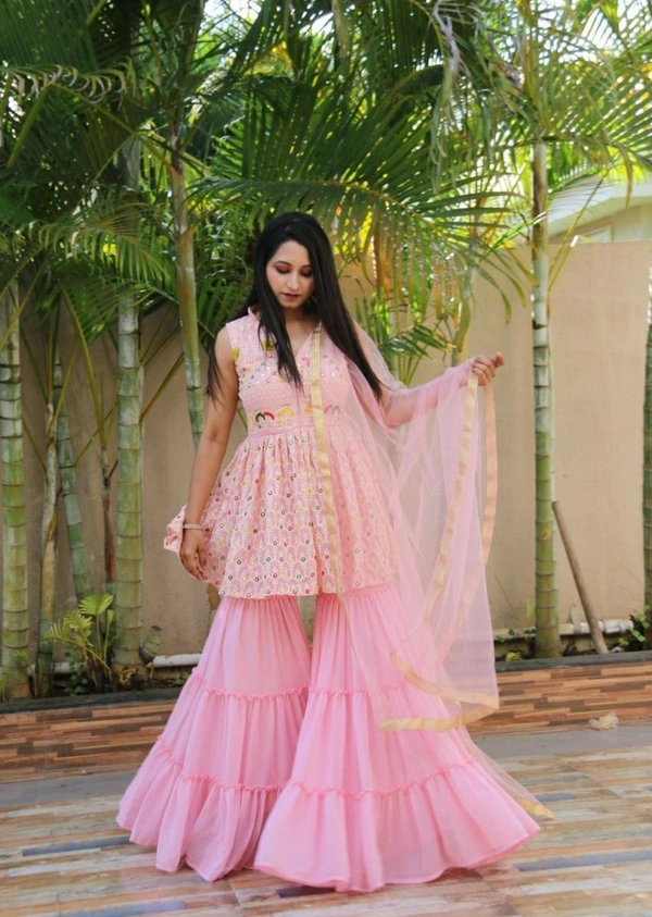 Top- Plazzo With Dupatta - XXL