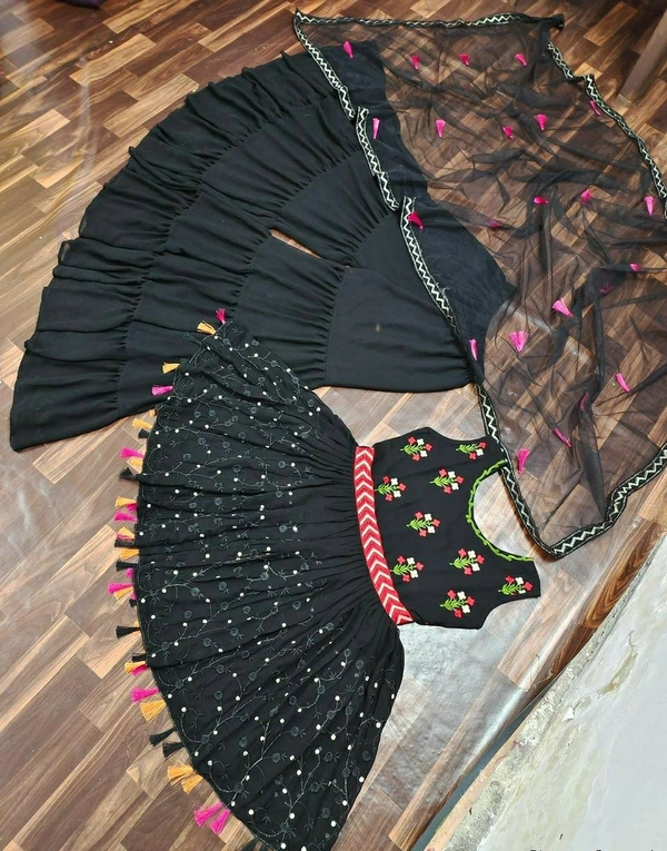 Top With Plazzo & Dupatta