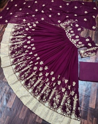 Faux Georgette Anarkali Gown