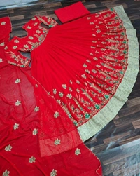 Faux Georgette Anarkali Gown