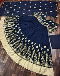 Faux Georgette Anarkali Gown