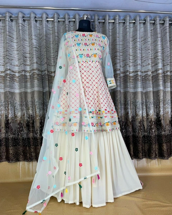 Blooming Silk Top Plazzo