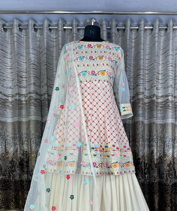 Blooming Silk Top Plazzo