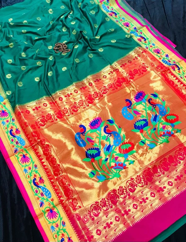 Peacock Border Paithani