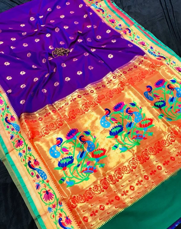 Peacock Border Paithani