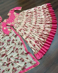 Georgette Full Stitched Gown