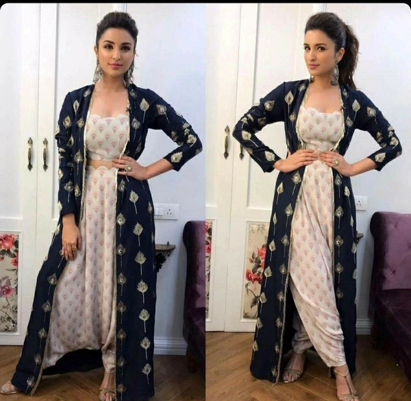Georgette Dhoti Set