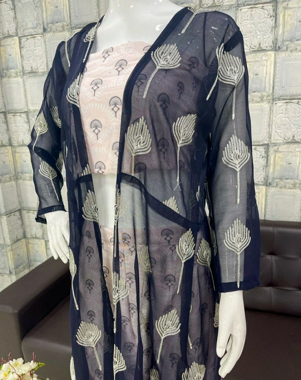 Georgette Dhoti Set