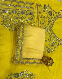 Soft Moss Chiffon Saree