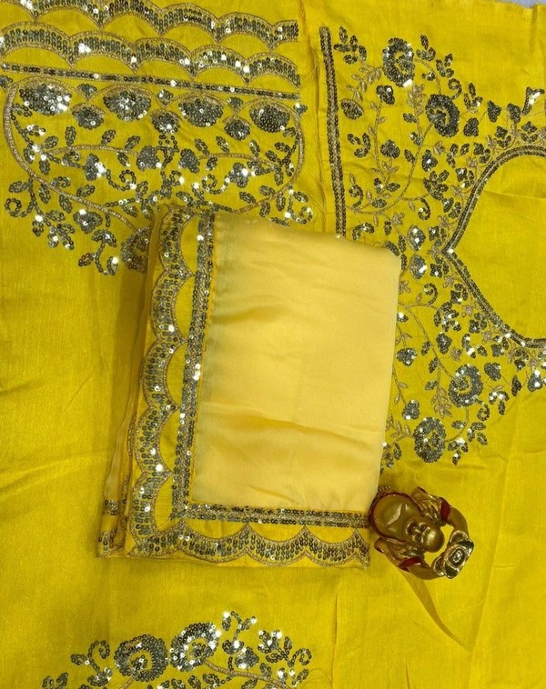 Soft Moss Chiffon Saree