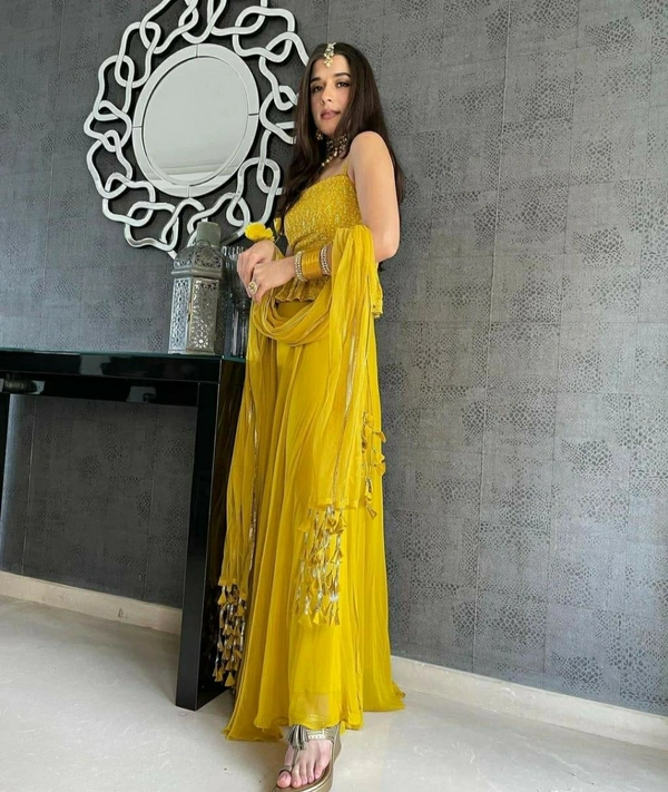 Top Bottom With Dupatta Set