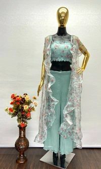 Blouse Plazzo With Koti