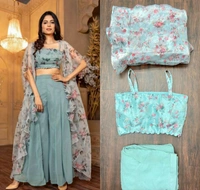 Blouse Plazzo With Koti