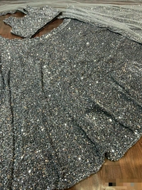 Velvet Sequence Work Lehenga Choli