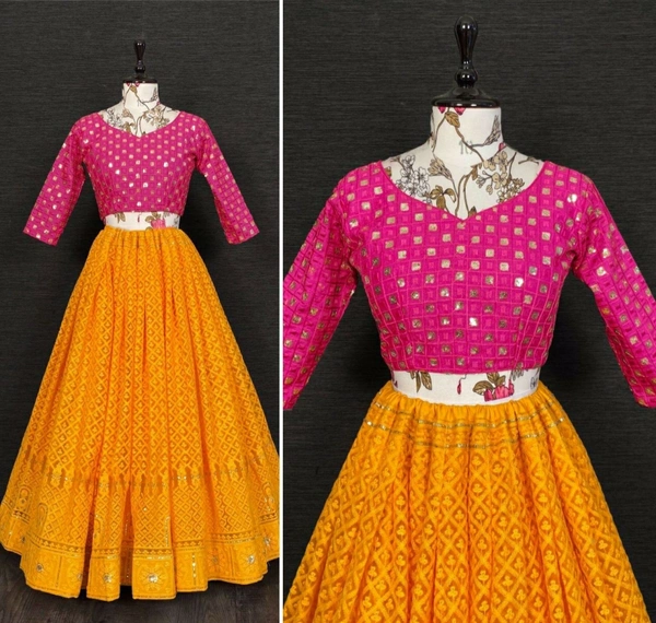 Net Lehenga