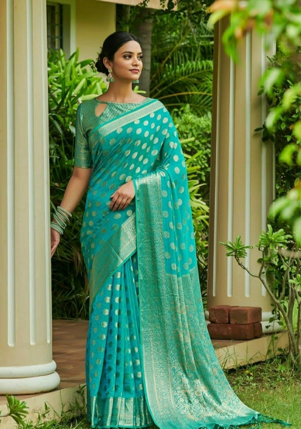 Jari Weaving Chiffon Saree