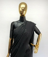Georgette Sequence Work Saree