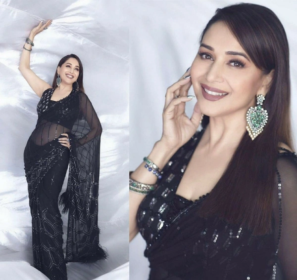 Georgette Sequence Work Saree