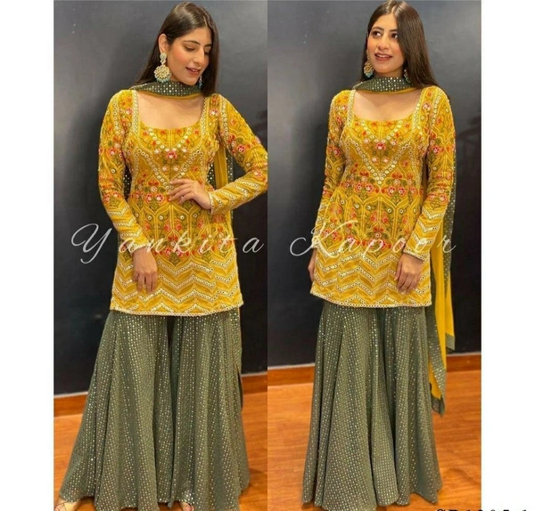 Embroidery Work Plazzo Set 
