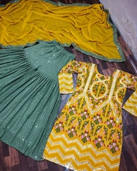 Embroidery Work Plazzo Set 
