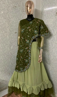 Net Lehenga With Blouse
