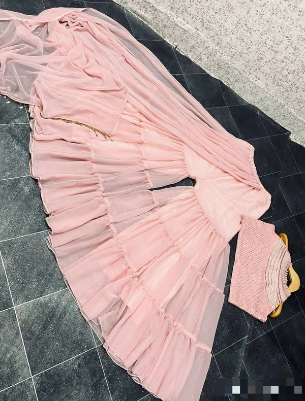 Blouse - Plazzo Dupatta Set