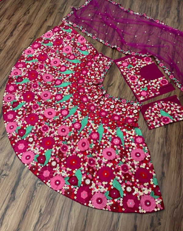 Velvet Lehenga Choli