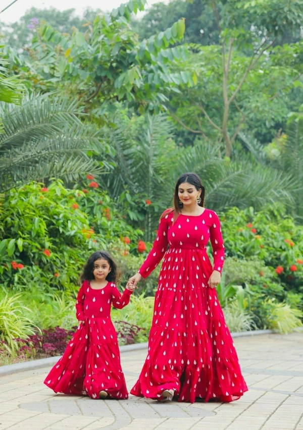 Mother-Daughter Combo (Read Description For Size Details) - Mother- L, Kids 28