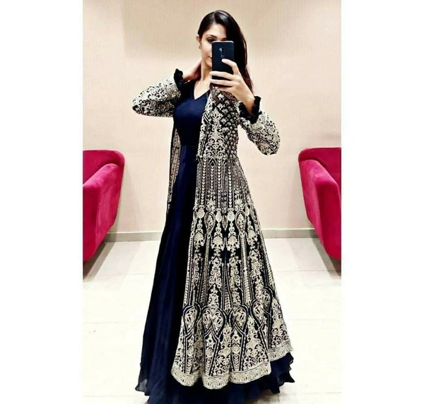 Georgette Gown With Koti