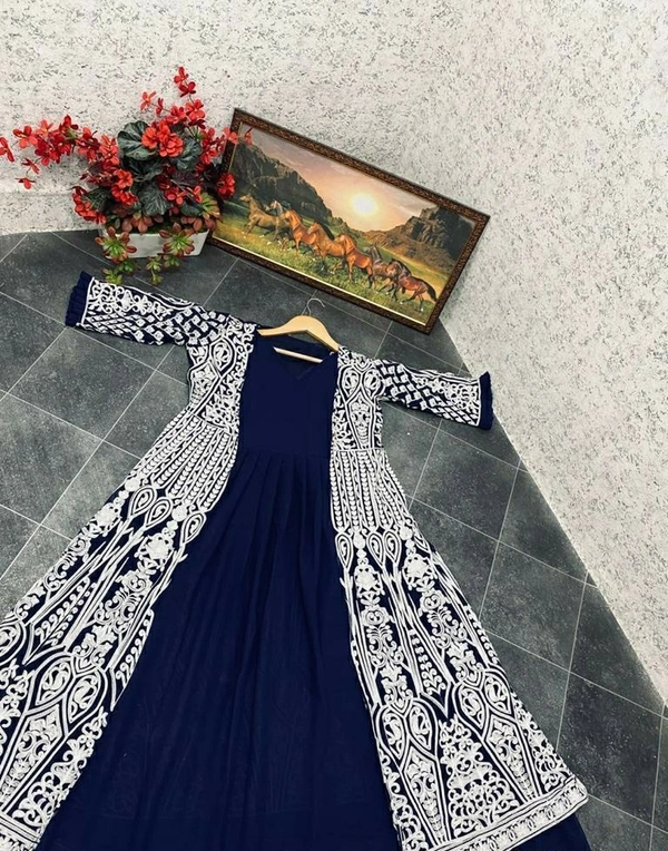 Georgette Gown With Koti