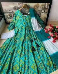Butter Silk Gown With Pant